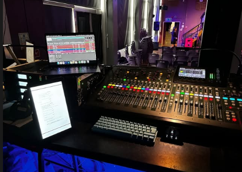 Mixing desk setup